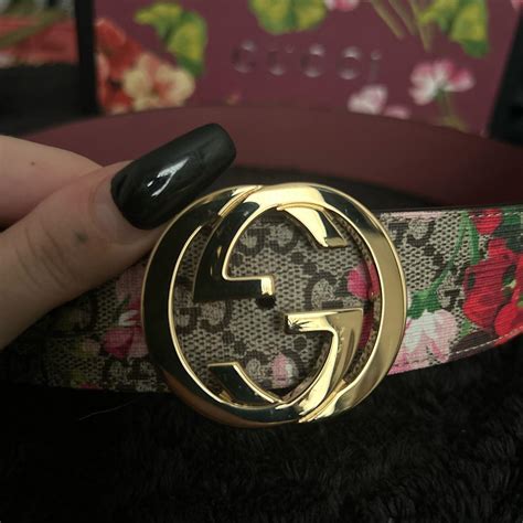 gucci blooms belt replica|authentic gucci women belt.